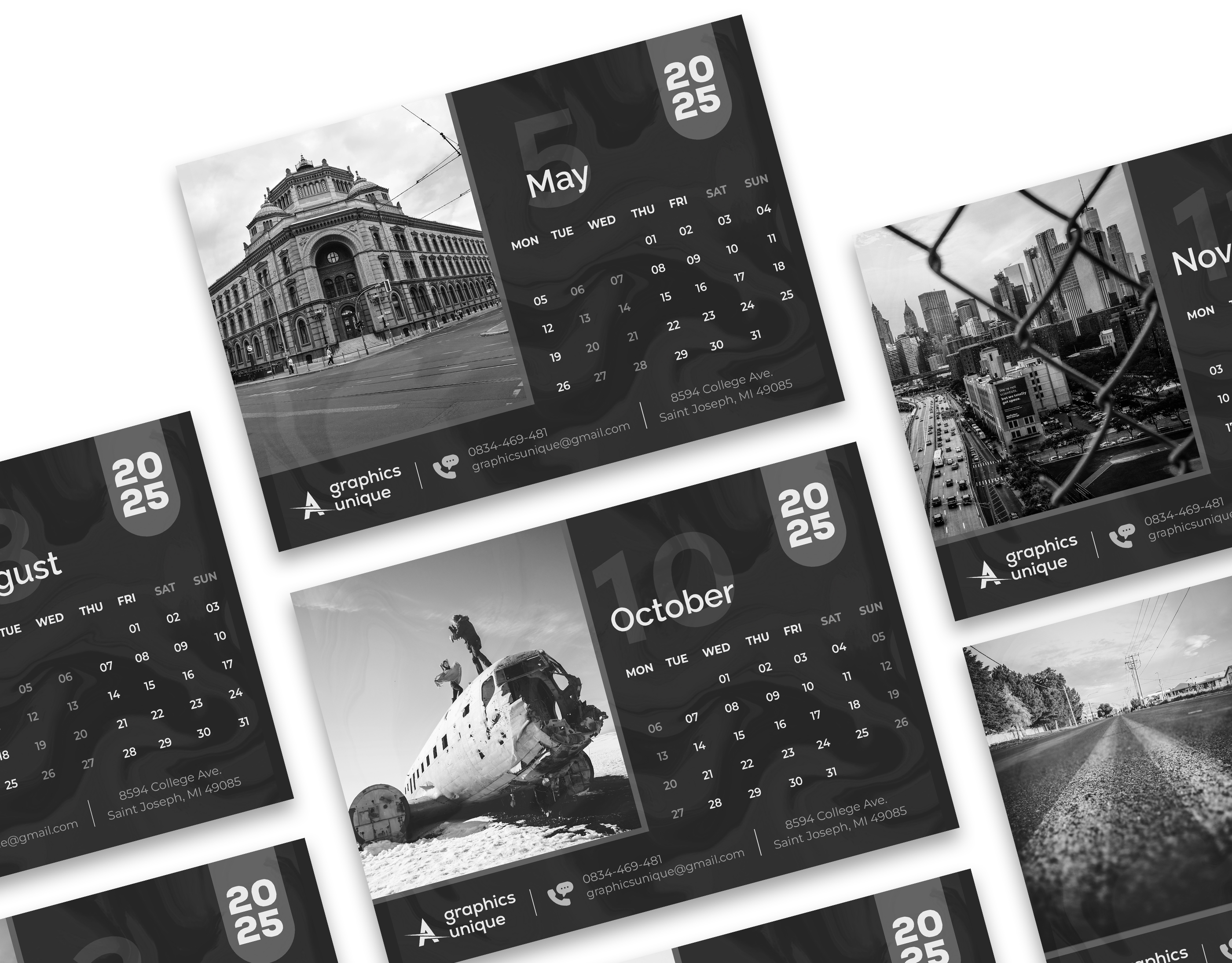 Desk Calendar Design Vol. 01